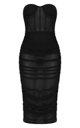 MESHKI Black Mesh dress